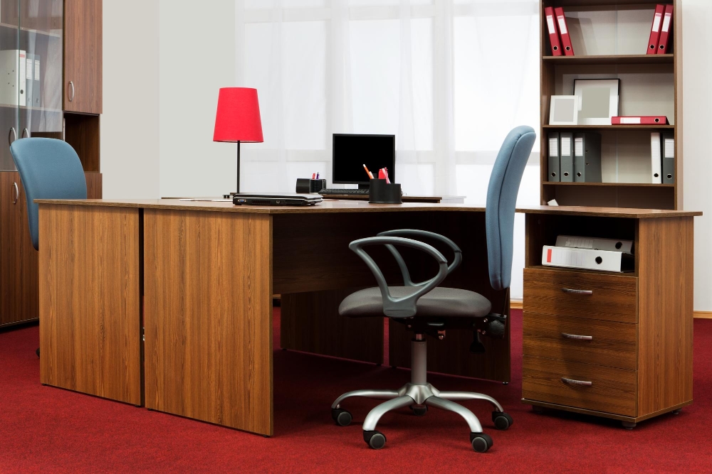 Desks and office chairs